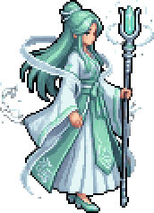 Lyra en pixel art
