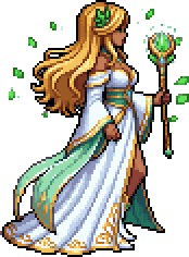 Mira en pixel art